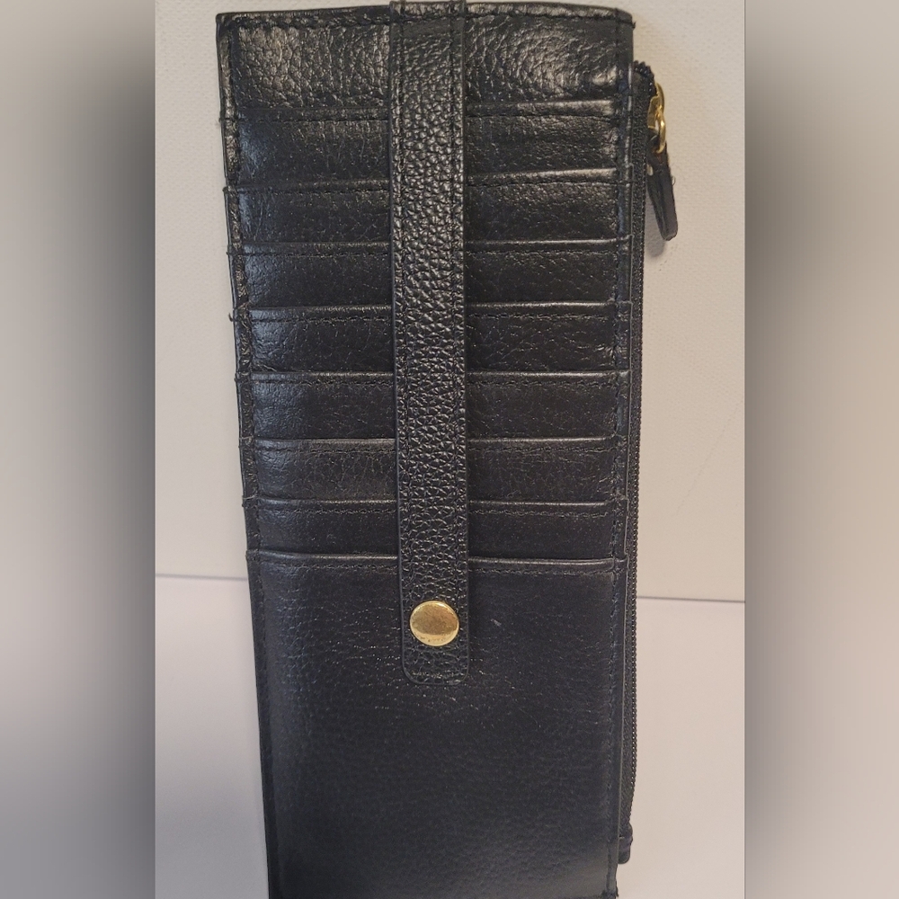 Lodis Black Leather Card Holder - Picture 2 of 4